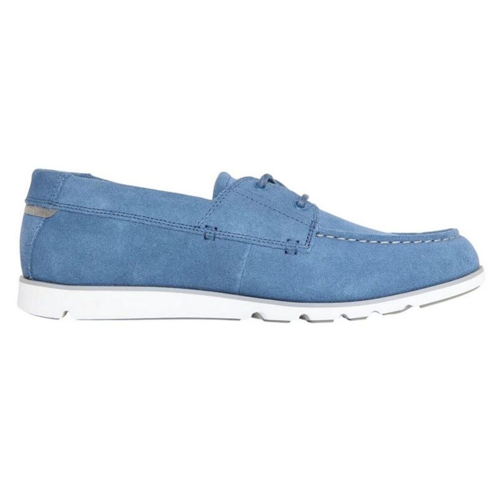 Timberland Mens Grafton Bay Suede Moc Toe Flat Loafers / Dark Blue
